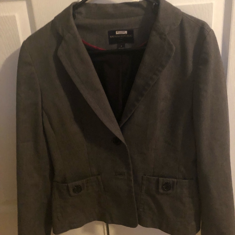 Banana republic ladies lined suit jacket size 6
